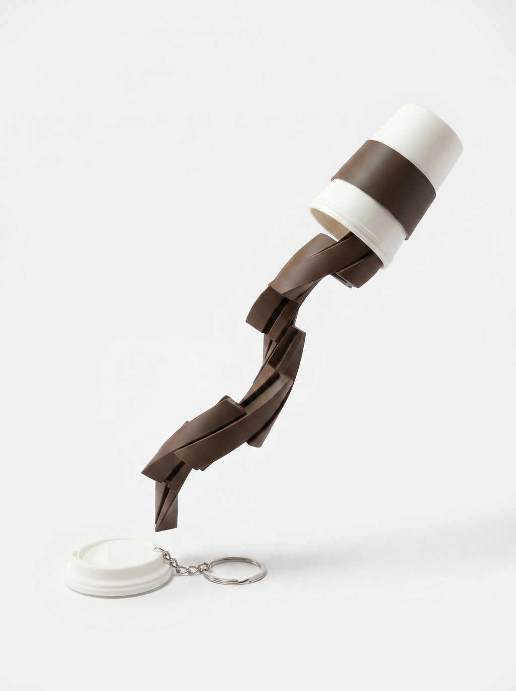 Coffee Cup Surprise — Porta-Chaves Miniatura | Cobra Articulada Escondida