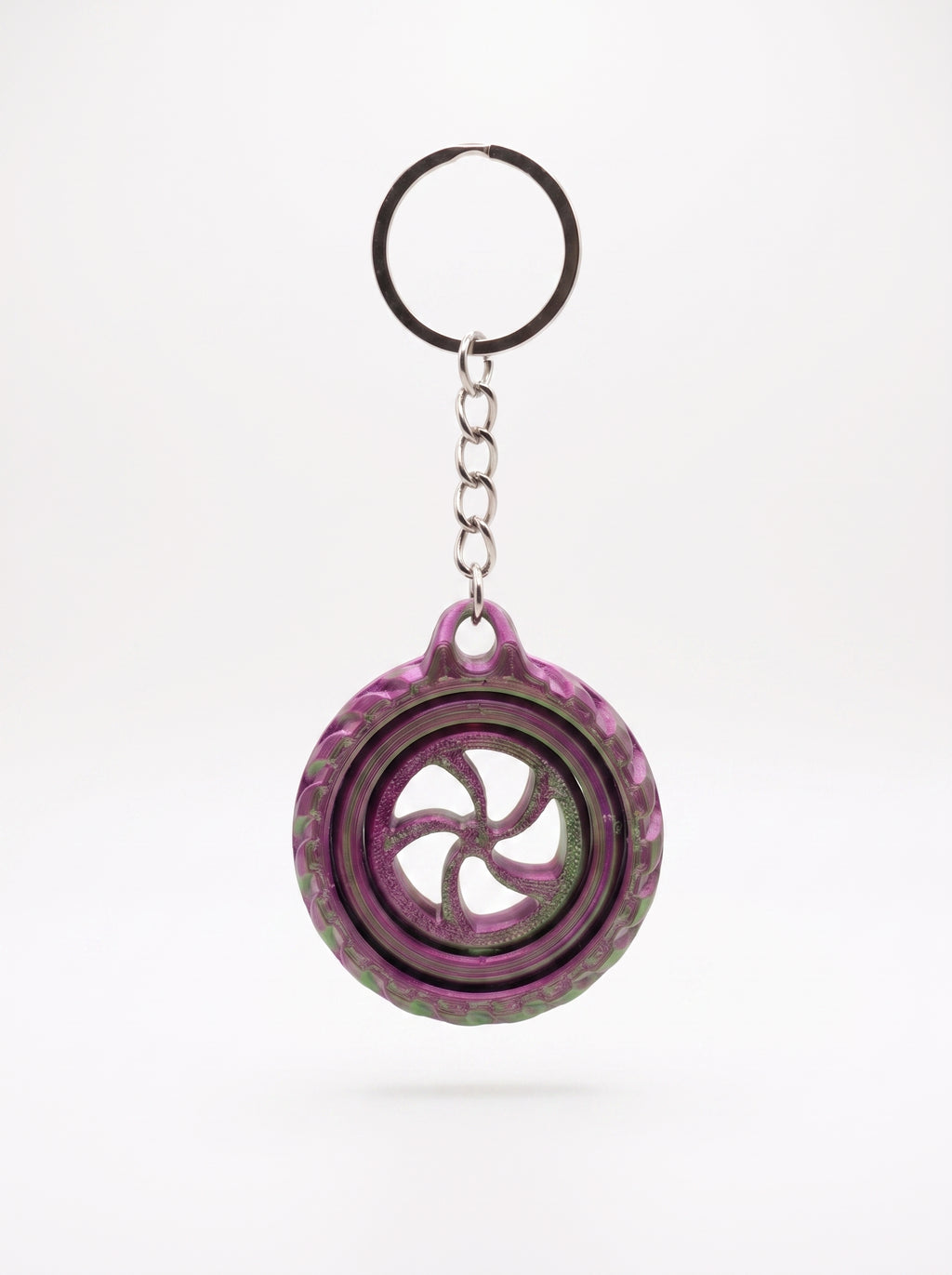 Gyro Key — Porta-Chaves Giroscópio Spinner | Roda nas Tuas Mãos