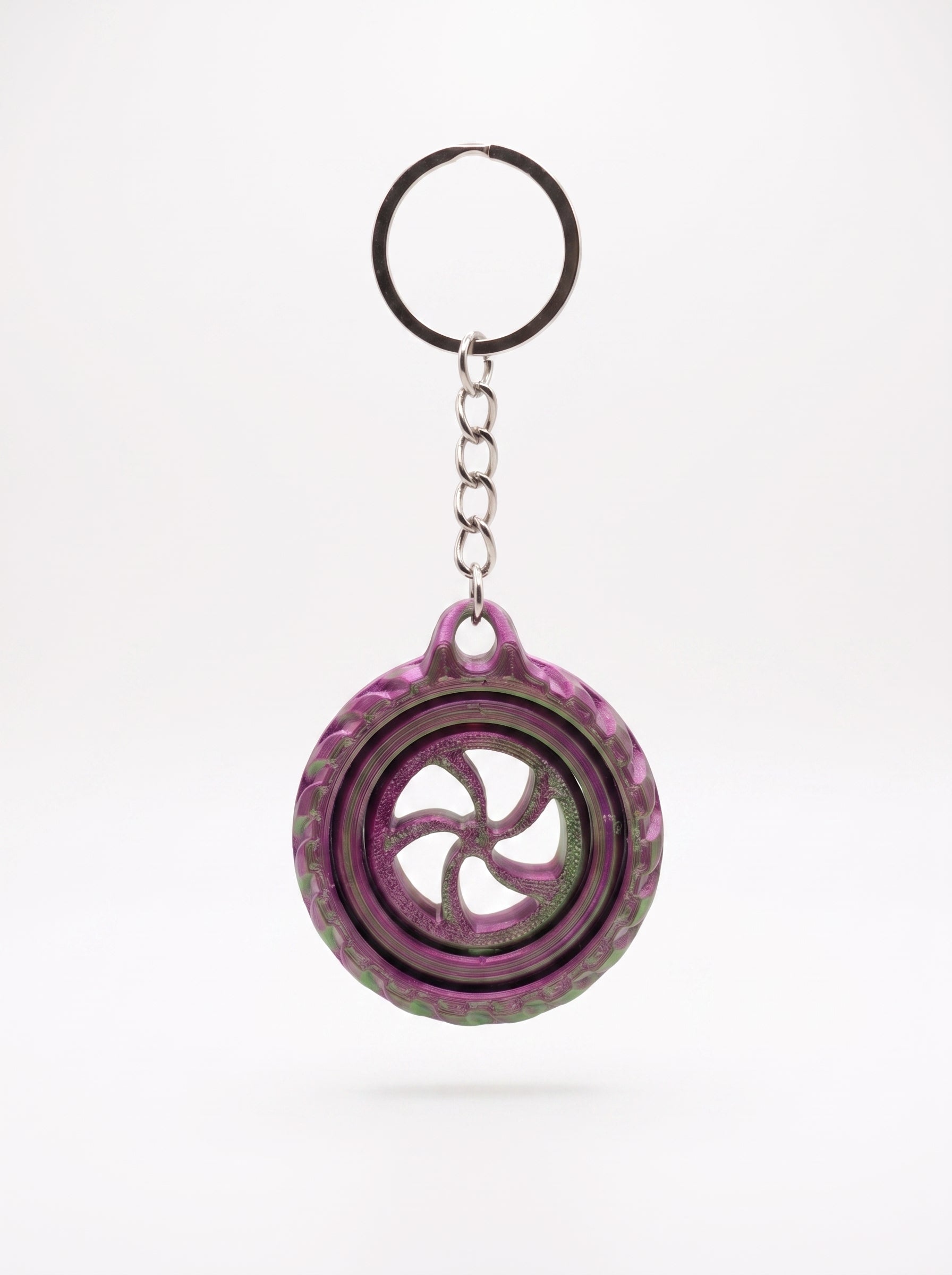 Gyro Key — Porta-Chaves Giroscópio Spinner | Roda nas Tuas Mãos