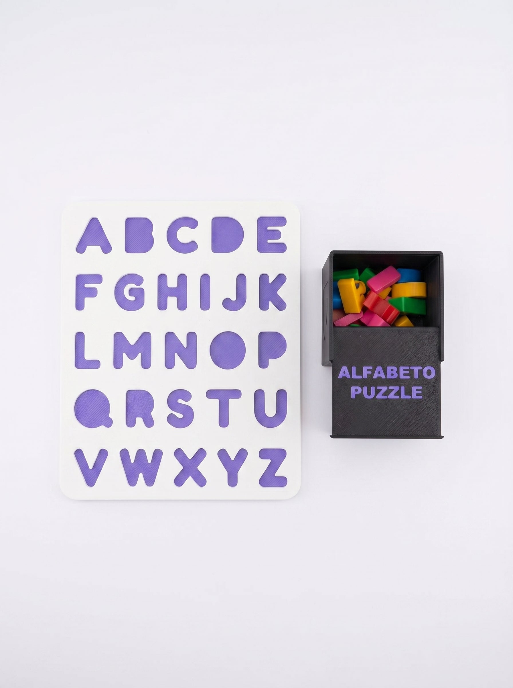 Alfabeto Puzzle — Puzzle de Letras com Caixa de Arrumação