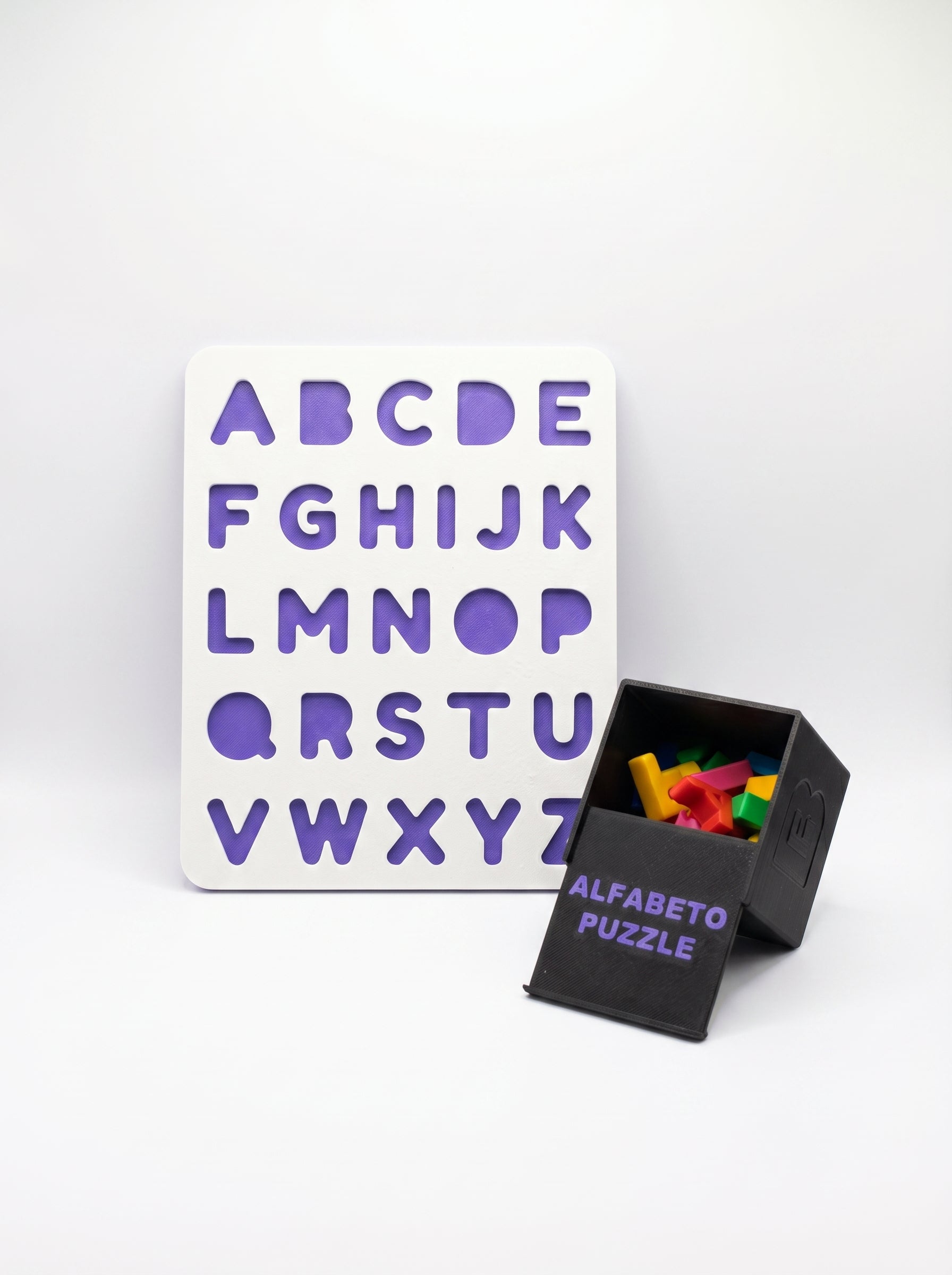 Alfabeto Puzzle — Puzzle de Letras com Caixa de Arrumação