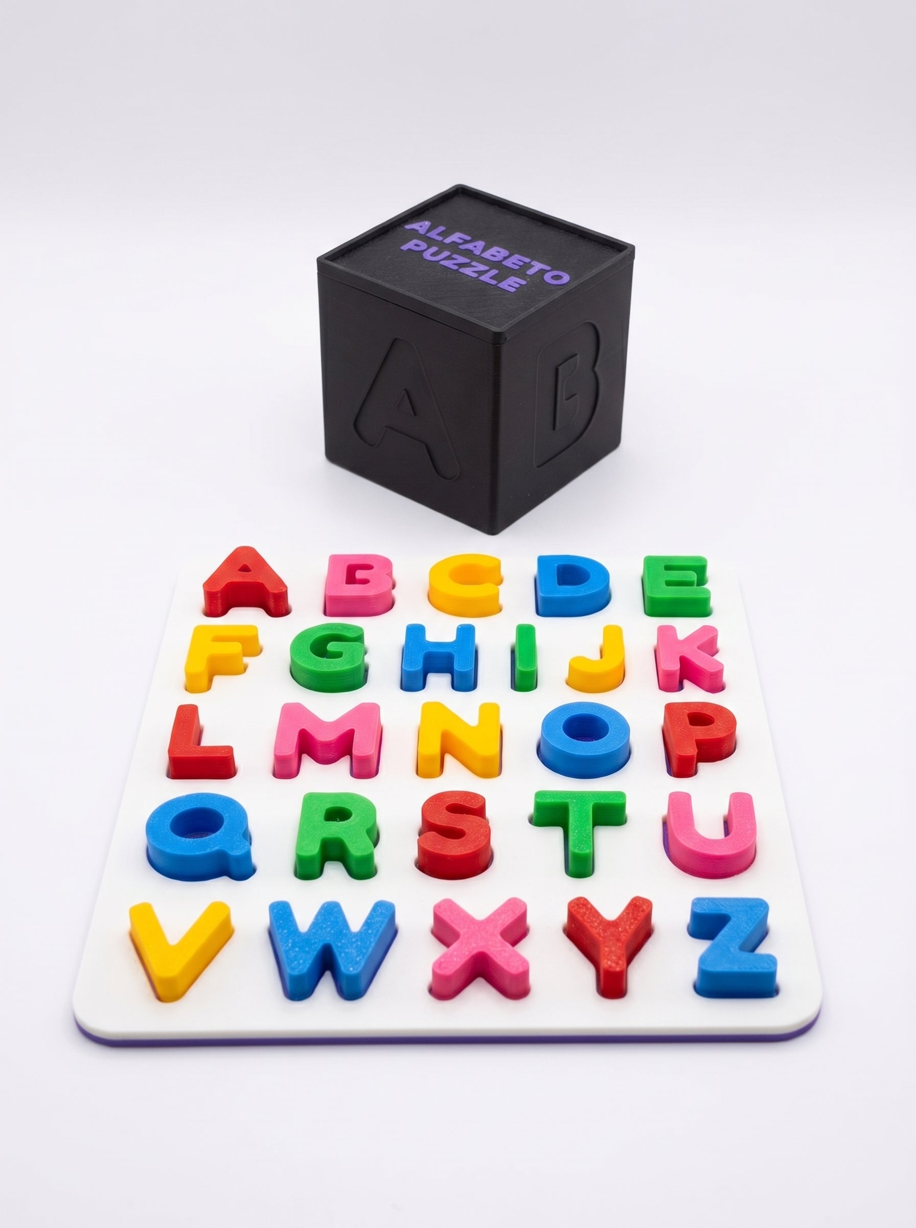 Alfabeto Puzzle — Puzzle de Letras com Caixa de Arrumação