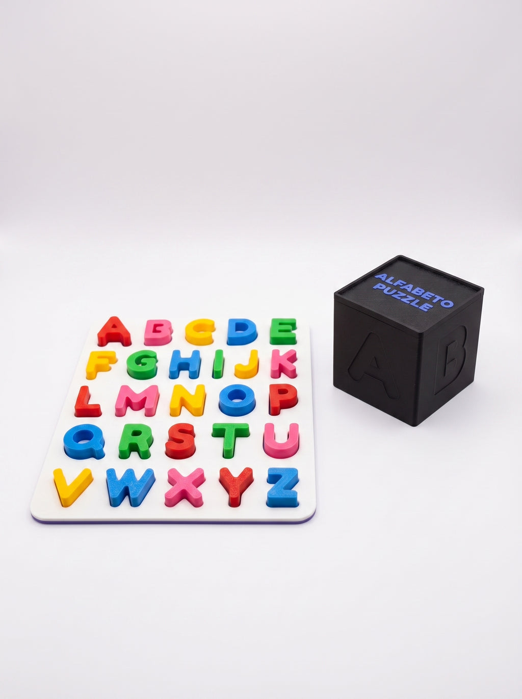Alfabeto Puzzle — Puzzle de Letras com Caixa de Arrumação